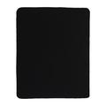 Terry Town Polar Fleece Throw Microfiber/Fleece/Microfiber/Fleece, Leather in Black | 60 H x 50 W in | Wayfair DP2216-BLACK-1