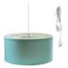 Latitude Run® 2 - Light Unique/Statement Drum Pendant, Steel in Blue | 10 H x 18 W x 18 D in | Wayfair B16A972392784623A191009A5974BDED