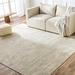 White 132 x 96 x 0.4 in Area Rug - 17 Stories Abstract Handwoven Gray/Ivory Area Rug Viscose/Wool/Jute & Sisal | 132 H x 96 W x 0.4 D in | Wayfair