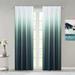 Latitude Run® Semi-Sheer Ombre Curtain Panels Polyester in Green/Blue | 84 H x 76 W in | Wayfair B4CCD169DE0041E7BB55AC503C900DE1