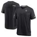 Men's Nike Black Las Vegas Raiders Sideline Coach Chevron Lock Up Logo V-Neck Performance T-Shirt