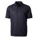 Men's Cutter & Buck Black Texas Longhorns Pike Double Dot Print Stretch Polo