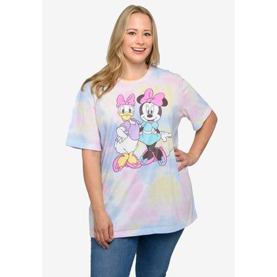 Plus Size Women's Disney Minnie Mouse & Daisy Duck Pastel T-Shirt T-Shirt by Disney in Multi (Size 1X (14-16))
