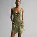 Anthropologie Dresses | Anthropologie Pilcro Green Button-Down Mini Dress In Size Xs | Color: Green | Size: Xs