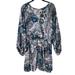 Free People Dresses | Free People Long Sleeve Floral Dress | Color: Gray/Purple | Size: S