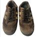 American Eagle Outfitters Shoes | American Eagle Women’s Athletic Shoes Size 7 Brown Canvas& Suede W/ Gold Stripe | Color: Brown/Gold | Size: 7