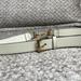 Gucci Accessories | Gucci Leather Belt With Horsebit, Authentic | Color: Gold/White | Size: 85