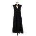Free People Casual Dress - Maxi: Black Solid Dresses - Used - Size X-Small