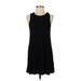 Forever 21 Casual Dress - A-Line High Neck Sleeveless: Black Print Dresses - Women's Size Small