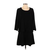 DKNY Casual Dress - DropWaist: Black Solid Dresses - Women's Size P