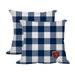 Chicago Bears 2-Pack Buffalo Check Plaid Outdoor Pillow Set