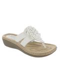 Cliffs By White Mountain Cupcake II Wedge Sandal - Womens 11 White Sandal Medium