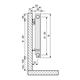 Purmo Plan Ventil Compact Ventilheizkörper, Typ 11, 6-Muffen, glatte Front, BH 600mm, BL 500mm,