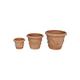 Biscottini - Set 3 vases paniers bols Terracotta 100% Made in Italy Handmade