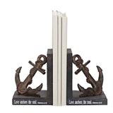 Roman 56386 - 7.75"H ANCHOR BOOKENDS (15226) Home Decor Statue Figurines