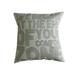 Violet Linen Seasonal Burlap Embroidered Inspirational Quote Print Pattern Decorative Cushion Cover