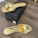 J. Crew Shoes | J Crew Metallic Gold Leather Knotted Sandals | Color: Gold | Size: 6