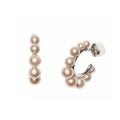 Kate Spade Jewelry | Kate Spade Modern Pearls Huggies Earrings Hoops Lilac | Color: Purple/Silver | Size: Os