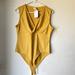 Zara Tops | H&M Women Mustard Body Suit Sleeveless Large Nwt | Color: Yellow | Size: L