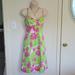 Lilly Pulitzer Dresses | Lilly Pulitzer Sun Dress | Color: Green/Pink | Size: 8