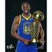 Draymond Green Golden State Warriors Unsigned 2022 NBA Finals Larry O'Brien Trophy Photograph