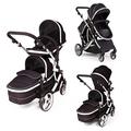 Kids Kargo Duellette Baby & Tot Double Tandem Pushchair (Black Without Car Seat)