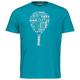 HEAD Unisex Kinder Padel Typo T-shirt Junior Blusen T Shirts, Petrol, S EU