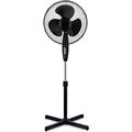 iPEAK 16-Inch Oscillating Fan Standing Fan 16’’ Cross Base pedestal Floor stand fan Adjustable Height, Cooling Fan, Ideal for Home and Office (Black)