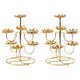 2 Pcs Ghee Lamp Holder Lotus Shape Candle Stand Lotus Candlestick Holder Religious Candle Holder Flower Ghee Candle Holder Lotus Flower Candle Holder Yoga Stainless Steel Tibet