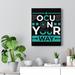 Trinx Inspirational Quote Canvas Focus On Your Way Wall Art Motivational Motto Inspiring Posters Prints Artwork Decor Ready To Hang Canvas | Wayfair