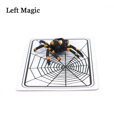Spider And Net Magic Trick The Web Cards Toys Magician Gimmick Illusion Closed-Up Magia Props
