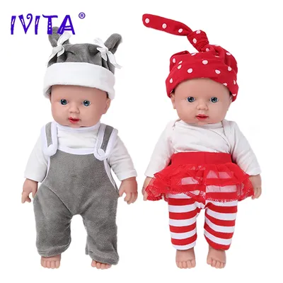 IVITA – poupée bébé réaliste en Silicone pour enfants jouet doux 30cm 1100g 100% cadeau de