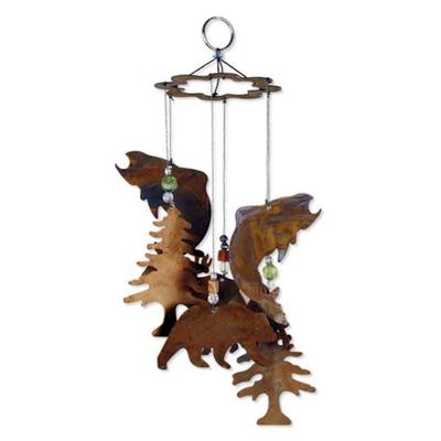 Sunset Vista Designs 001919 - 12" Chime - Cabin (80032) Lawn and Garden Wind Chimes