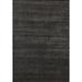 Charcoal Tribal Gabbeh Indian Area Rug Hand-knotted Wool Carpet - 5'6" x 7'9"
