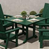 Polytrends Laguna Poly Eco-Friendly All Weather Square Patio Dining Table