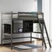 Twin size Loft Bed with Storage Shelves, Desk and Ladder