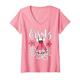 Damen Pink Rosa Ersatz Dirndl Damen Trachtenshirt Kinder Trachten T-Shirt mit V-Ausschnitt