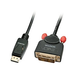 Lindy Display port DVi-D Schwarz Kabelschnittstellen-/adapter DisplayPort/DVI-D 0.5m Image