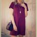 Brandy Melville Dresses | Brandy Melville Burgundy Microsuede T-Shirt Dress Size One Size | Color: Pink/Red | Size: One Size