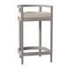 Summer Classics Santa Barbara Patio Bar Stool w/ Cushion Wood in Brown | 36.875 H x 20.75 W x 19.75 D in | Wayfair 279227+C1936101W6101