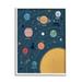 Stupell Industries Informative Solar System Planetary Diagram Orbiting Sun Oversized Wall Plaque Art By Lisa Perry Whitebutton in Blue | Wayfair