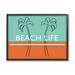 Stupell Industries Bold Beach Life Text Tropical Palm Tree Outline Wall Plaque Art By Judson Lee Wood in Brown | 11 H x 14 W x 1.5 D in | Wayfair