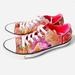 Converse Shoes | Converse Mosaic Floral Retro Converse Low-Top Sneakers | Color: Orange/Pink | Size: 7