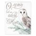 Trinx Darasimi O Come Let Us Adore Him Owl Easelback Canvas in Brown/Gray | 8 H x 10 W x 0.5 D in | Wayfair D753895953D64BF3A44A8786B398FE0B