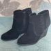 Jessica Simpson Shoes | Jessica Simpson Black Suede Booties, 3” Heel, Size 9 | Color: Black | Size: 9