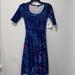 Lularoe Dresses | Lularoe Nicole Dress | Color: Blue/Pink | Size: Xxs