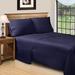 Lark Manor™ Adarsh 600 Thread Count Egyptian-Quality Striped Sheet Set 100% Egyptian-Quality Cotton in Blue/Navy | Full | Wayfair