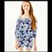 Lilly Pulitzer One Pieces | Lily Pulitzer Girls Margaret Romper | Color: Blue/White | Size: Xl Girls
