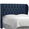 Wayfair Custom Upholstery™ Elsa Upholstered Wingback Headboard Polyester | 55 H x 81 W x 13 D in 9CEFA8023DD64D598137F8CC0276A843