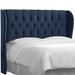 Wayfair Custom Upholstery™ Elsa Upholstered Wingback Headboard Polyester | 55 H x 81 W x 13 D in 9CEFA8023DD64D598137F8CC0276A843